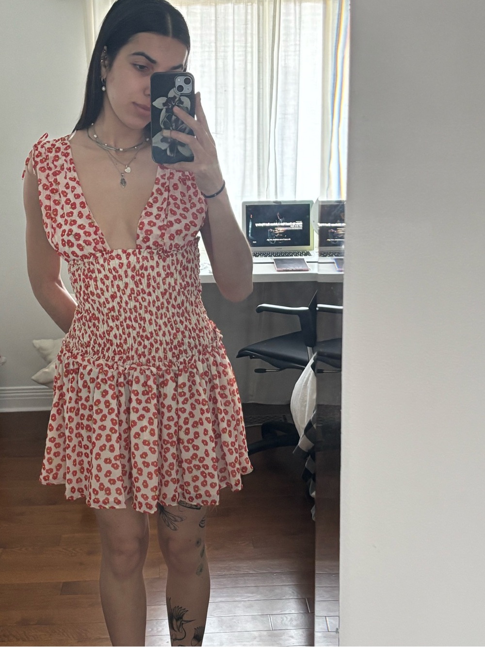 Zara Floral Print Short Dress